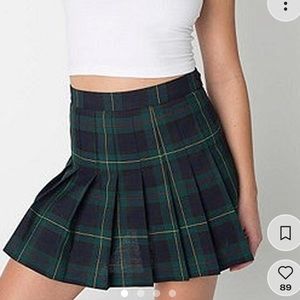 American apparel pleated schoolgirl skirt